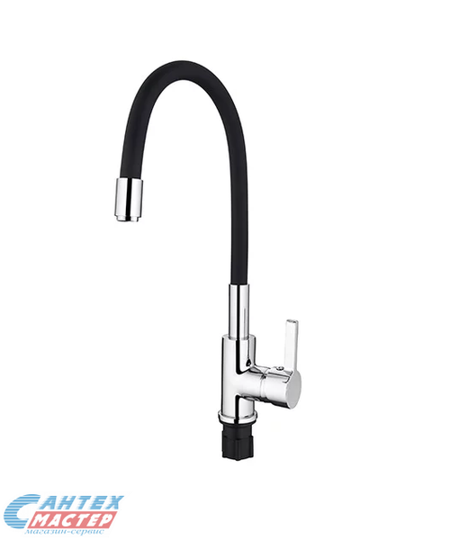 L4898-3 Смеситель для кухни с силиконовым изливом белый