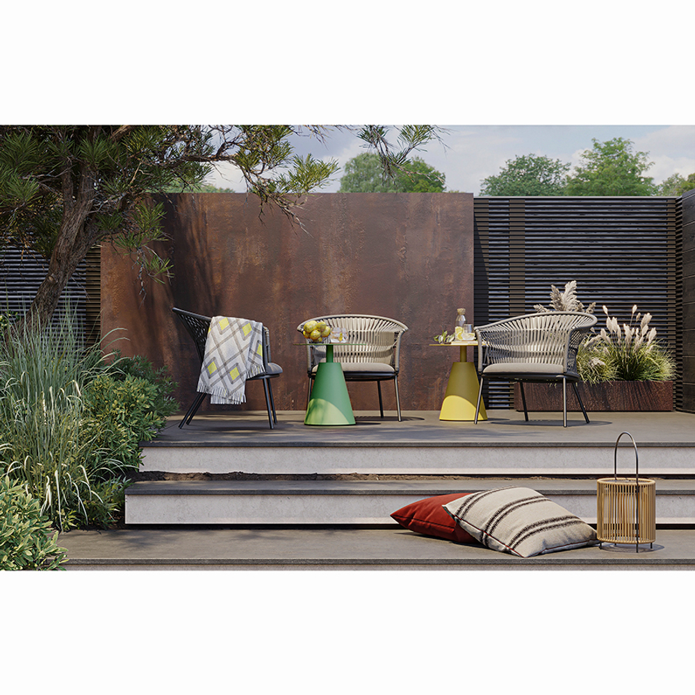 Столик кофейный marius, D50 см, зеленый