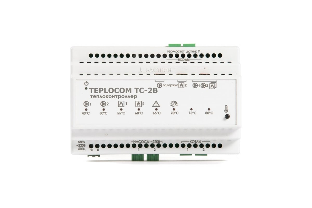 Теплоконтроллер для каскада котлов TEPLOCOM Каскад TC-2B