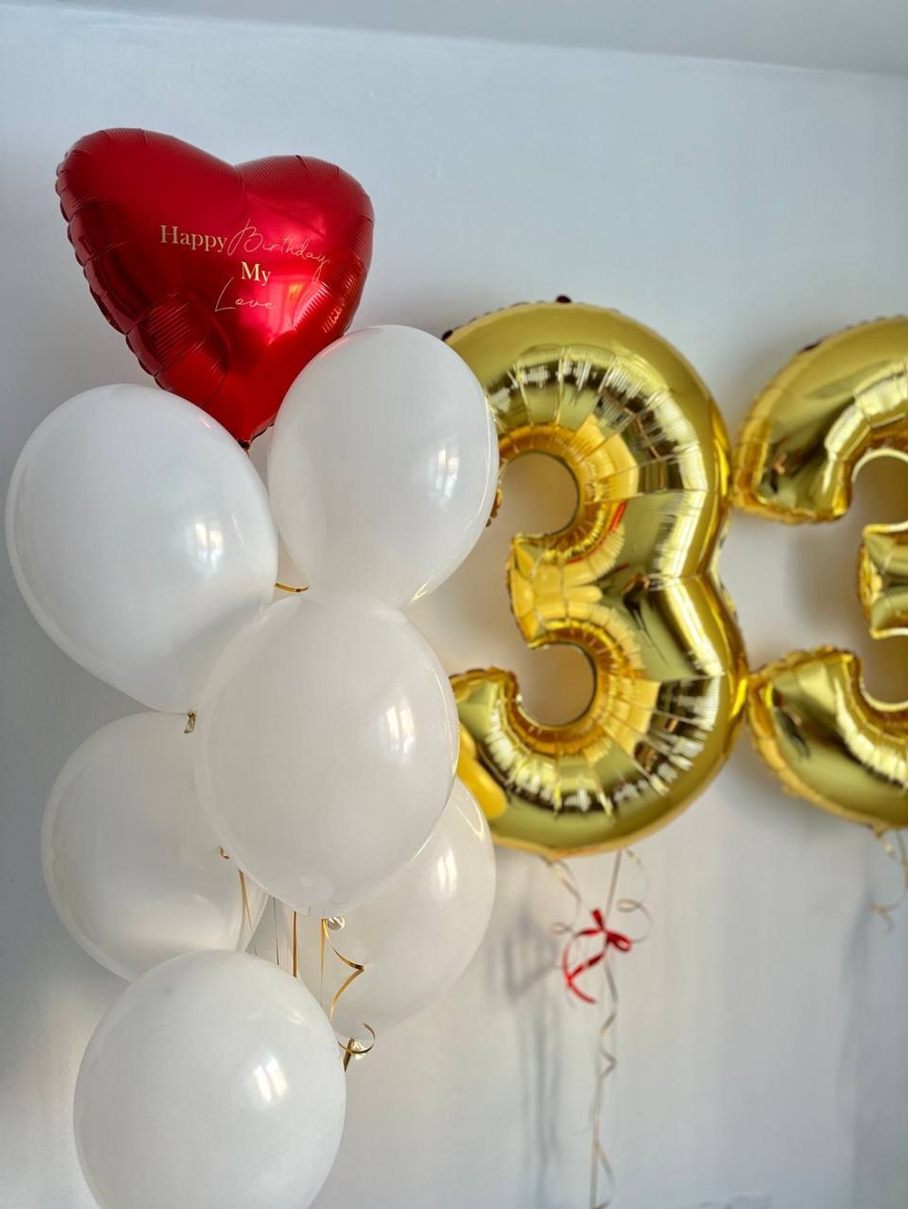 Воздушные шары цифры 33 №3101