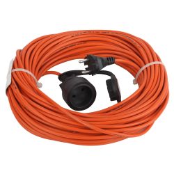 Удлинитель силовой ЭРА UPx-1-2x0.75-30m в бухте без заземления 1 розетка 30м ПВС 2х0.75мм2 | Силовые удлинители