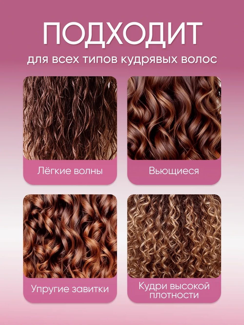 Шампунь для кудрявых волос клубника со сливками