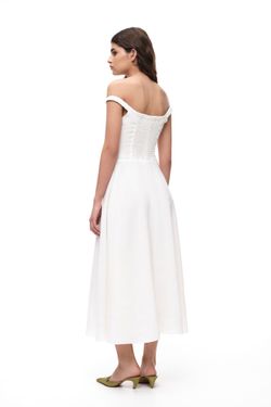 Платье миди (Ciao, Bella!), молочное