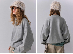 Свитшот Nothomme Monterest Retro Mountain-Inspired Speckled Fleece Crewneck Sweatshirt