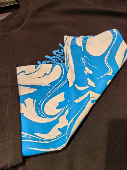 Лонгслив ARTEFACT Liquid Чёрный/белый