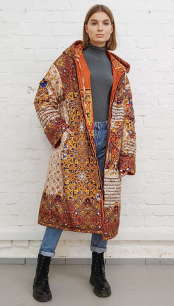 Двустороннее пальто-парка