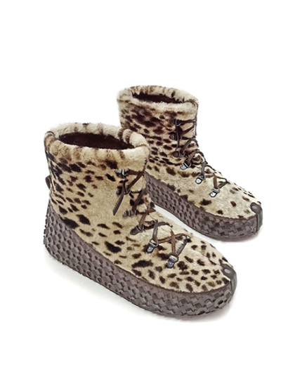 Сапожки меховые "Пятнистые"