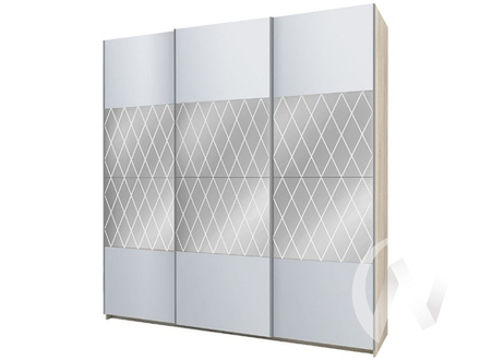 Шкаф-купе Fortune-14 3-х ств Сонома белый