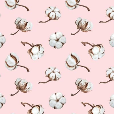 Хлопок на розовом