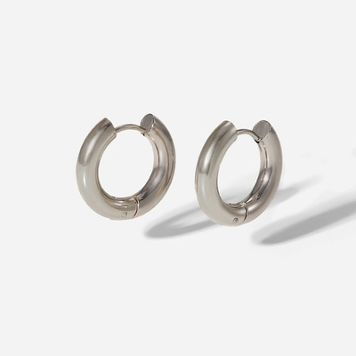 Серьги-бублики S Silver