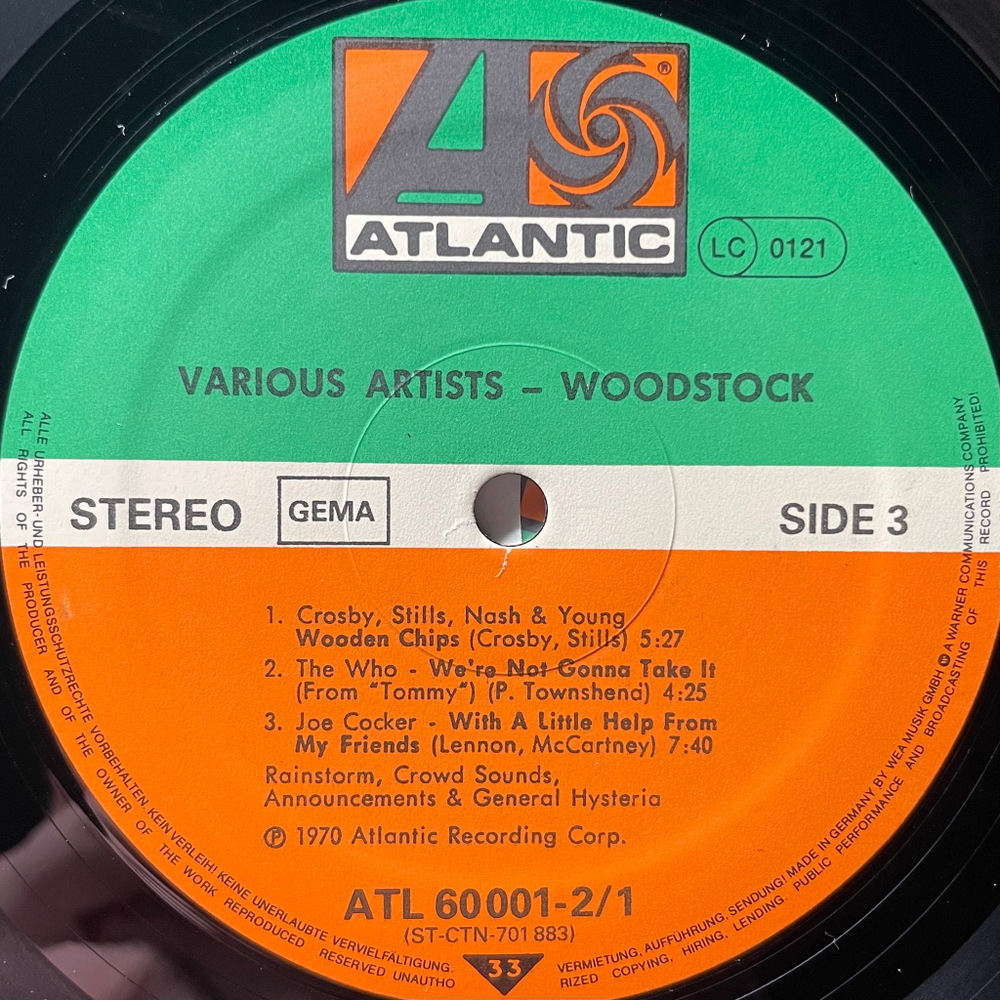 Woodstock - Music From The Original Soundtrack And More 3LP (Германия)