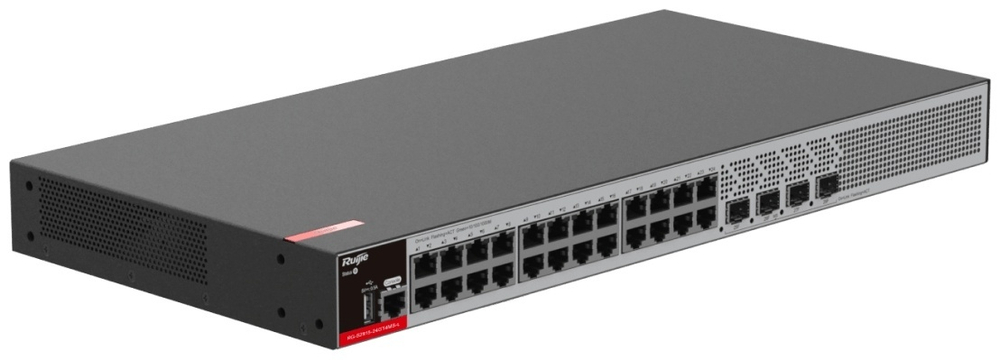 КОММУТАТОР RUIJIE RG-S2915-24GT4MS-L MANAGED L2+ (24 X 10/100/1000 RJ45; 4 X 2.5GE/1GE SFP PORTS)