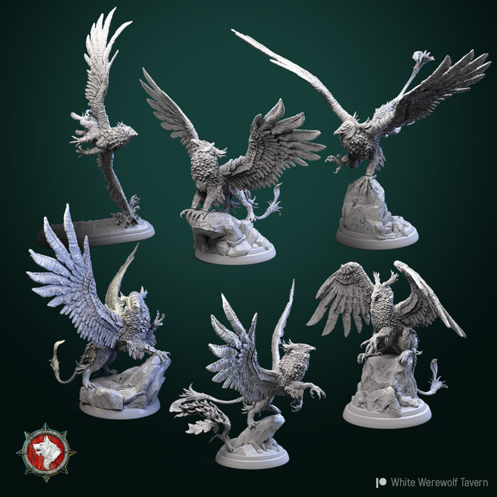 Грифон монстр 1шт миниатюра для dnd, днд, pathfinder, фентези, Настольная игра, НРИ, Варгейм, РПГ