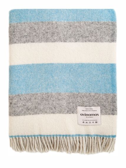 Плед LINA 3-21 из шерсти ягнят AVINAMAS