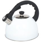 Чайник нерж, 3 л, свист, ручк с силик покр, Daniks, индукц, бел, MSY-066W