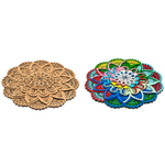 3D раскраска Мандала Манри от SamCraft - сборные объемные 3D картины из дерева своими руками, для творчества