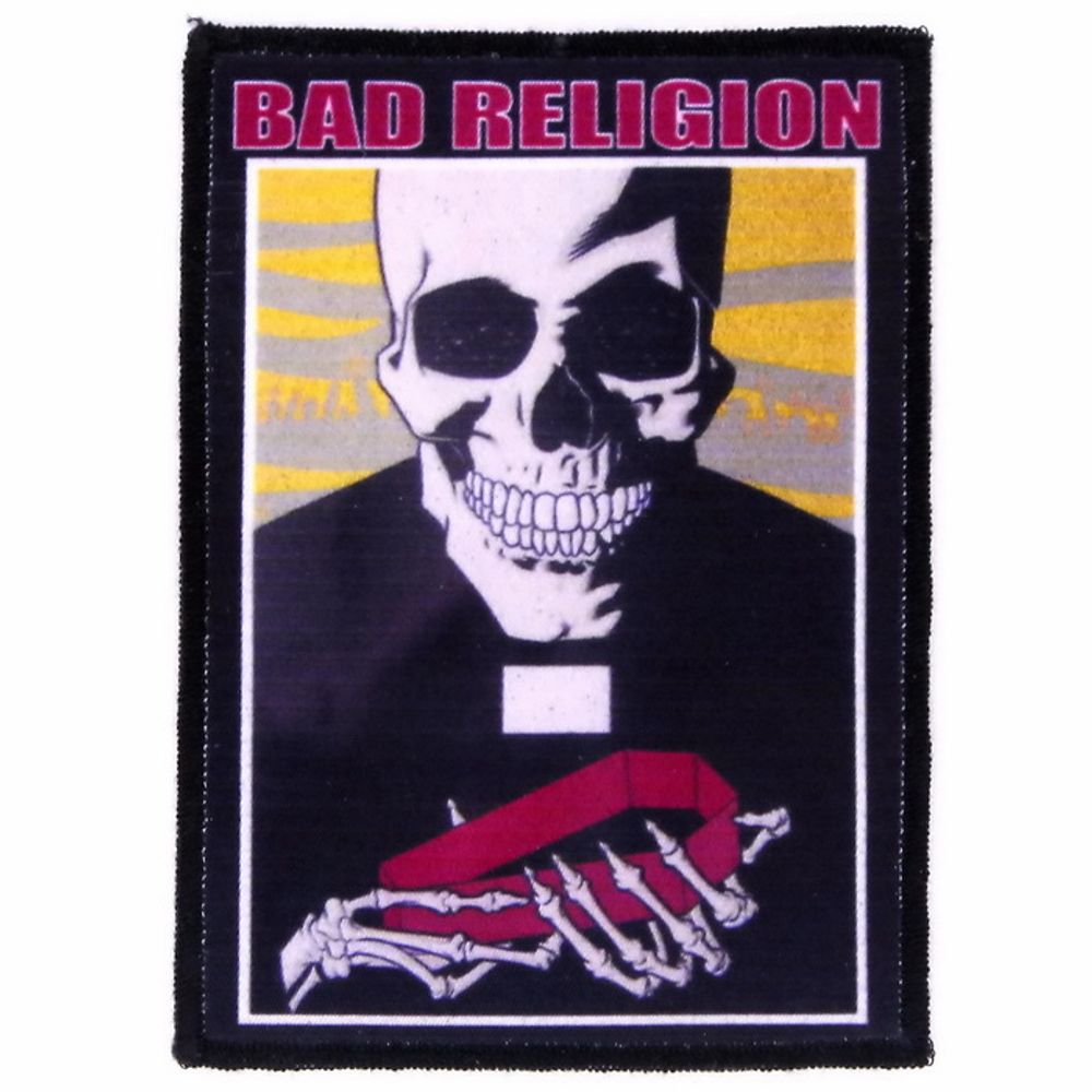 Нашивка Bad Religion скелет (090)