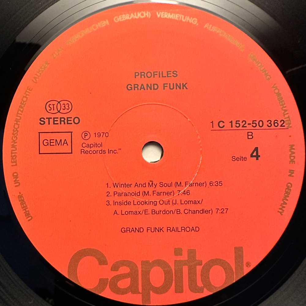Grand Funk Railroad - On Time / Grand Funk 2LP (Германия)