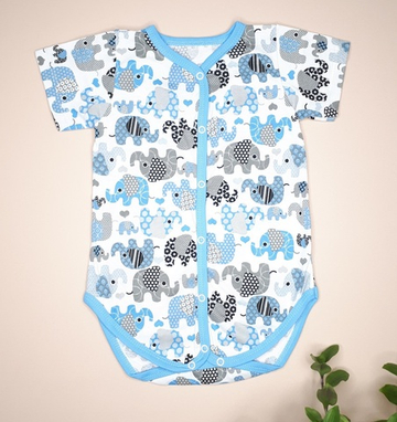 Боди СЛОНИКИ (голубой)