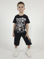 01-128-5 Комплект фуфайка+шорты для мальчика Luneva