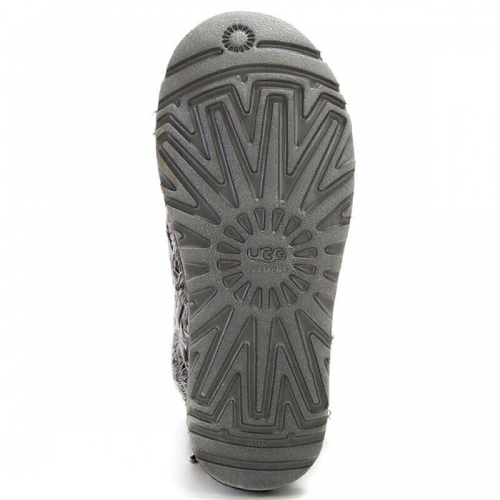 Угги Short Zip Metallic Grey