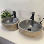 Раковина из речного камня ПАРА! RS-63697 42*34*16 2шт 0126