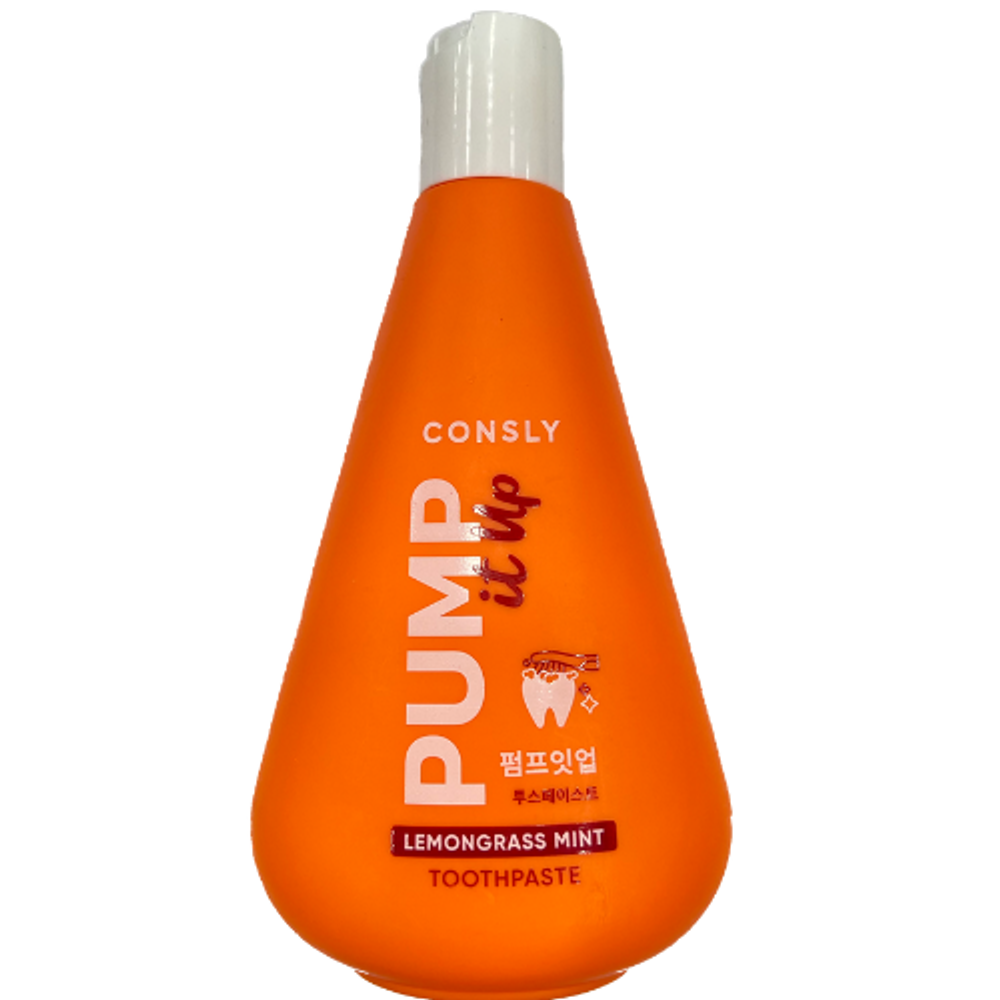 Зубная паста с экстрактом лемонграсса CONSLY Pump It Lemongrass Mint Toothpaste 300 мл