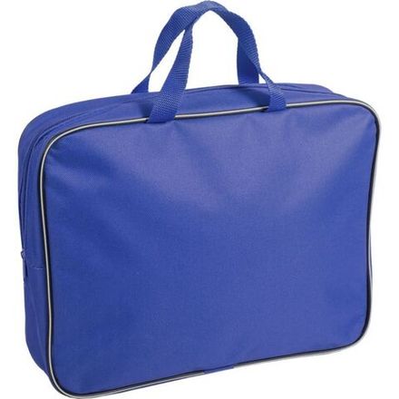 Папка с ручками А4, deVente, Синяя, ткань, на молнии