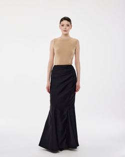 Юбка рыбка из тафты черная