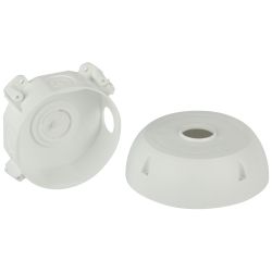 Коробка монтажная ЭРА KOR-MV-131-41.5-W-55 для камер видеонаблюдения белая 131х41,5мм IP55 | Коробки монтажные для камер видеонаблюдения