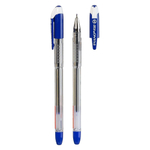 Ручка шариковая, масляная, Piano, синие чернила, прозрачный корпус, 12 шт