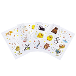 Набор наклеек А6ф 115х150мм 4л "Забавные животные" (Хатбер)