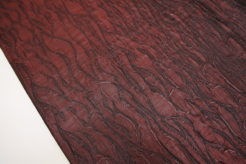 Жаккард бордовый