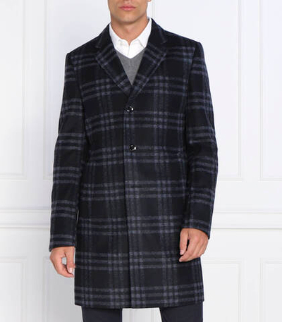 пальто h-hyde BOSS BLACK - темно-синий(50479591)