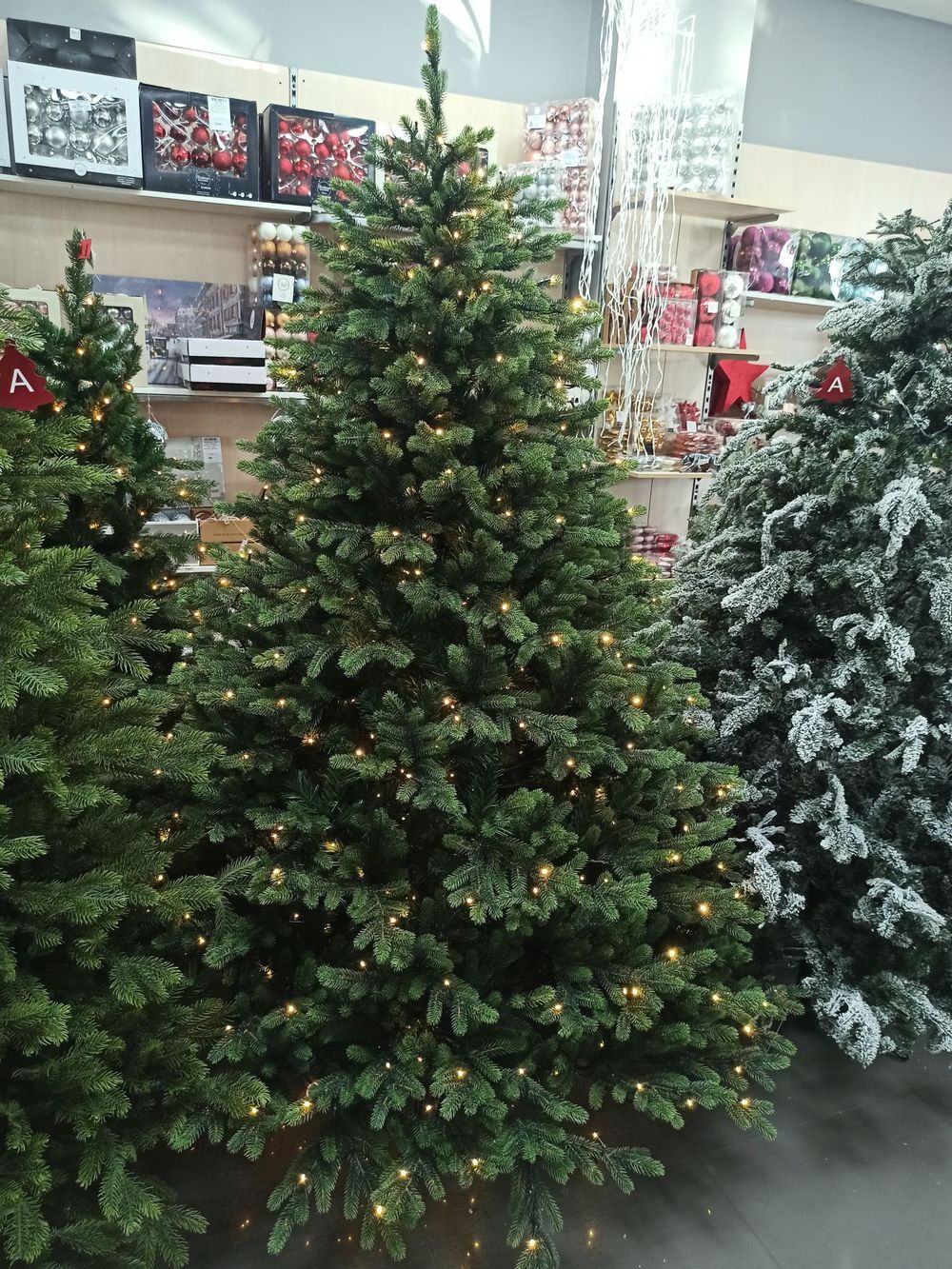 Елка с гирляндой 2в1 «Венецианская» (Литая+пвх) 270 см / 2,7 м