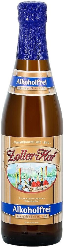 Пиво Цоллер-Хоф Безалкогольное / Zoller-Hof Alkoholfrei 0.33л - 24шт