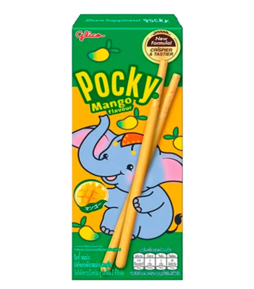 Палочки бисквитные в глазури со вкусом манго 25 г GLIKO Pocky Mango