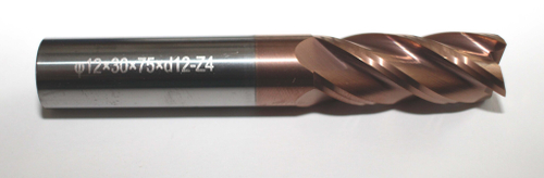 Фреза концевая тв.спл.   S-S  Strong 45 φ12×30×83×d12-Z4  HRC55 TiSiALN