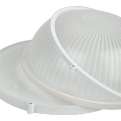 Светильник ЭРА НБП 03-100-001 Акватермо алюминий/стекло IP54 E27 max 100Вт D240 круг белый | Светильники ЖКХ РБ