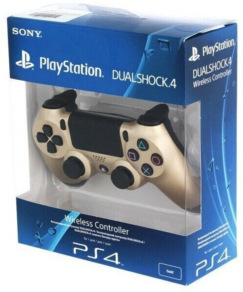 Геймпад SONY DualShock 4 v2 CUH-ZCT2E, золотой