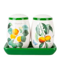 Набор для специй солонка/ перечница " " 11х6х8,5см (керамика) (подарочная упаковка)