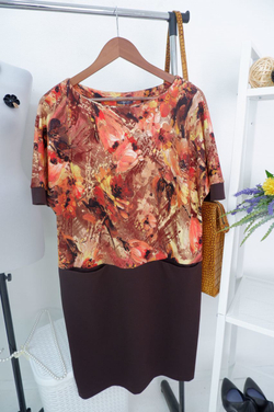 Платье MAGDA комбинированное 54 размер, новое