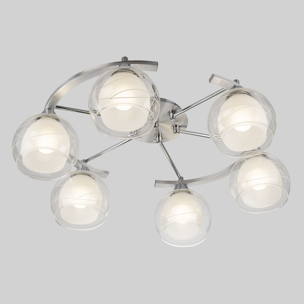 Citilux Буги CL157162 Люстра потолочная Алюминий Хром