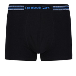 Мужские спортивные боксеры Reebok Mens Trunk FARRELL 3P - black aqua/vector red/court blue