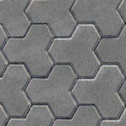 Тротуарная плитка ТРИЛИСТНИК - Стандарт Серый