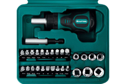 Реверсивная отвертка с насадками KRAFTOOL 25556-H43