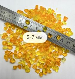 Стеклянная крошка Желто-Оранжевая 5