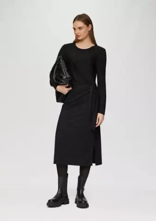 Блестящее платье из джерси на запах s.Oliver