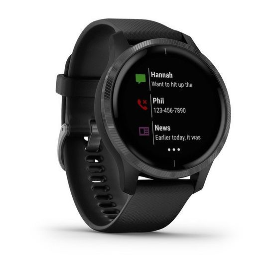 Смарт часы Garmin Venu, черные с серым безелем 010-02173-13