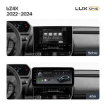 Магнитола для Toyota bZ4X - Teyes LUX ONE 360 монитор 12.3", Android 10, CarPlay, 4G SIM-слот, 6/128 ГБ, 4 камеры в комплекте